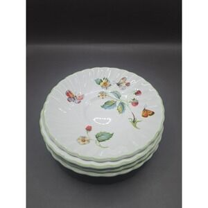 Old Foley James Kent Saucer - Strawberry Butterfly 5 1/2"